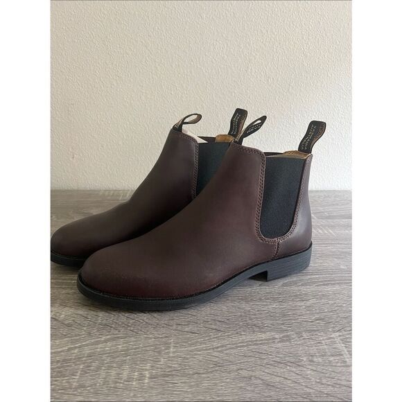 Blundstone 1900 Dress Chelsea Boots Brown Leather Slip On Ankle Boots Mens 8.5 main image 4